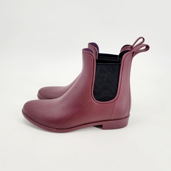 J Crew Maroon Rain Booties - Picture 4 of 8